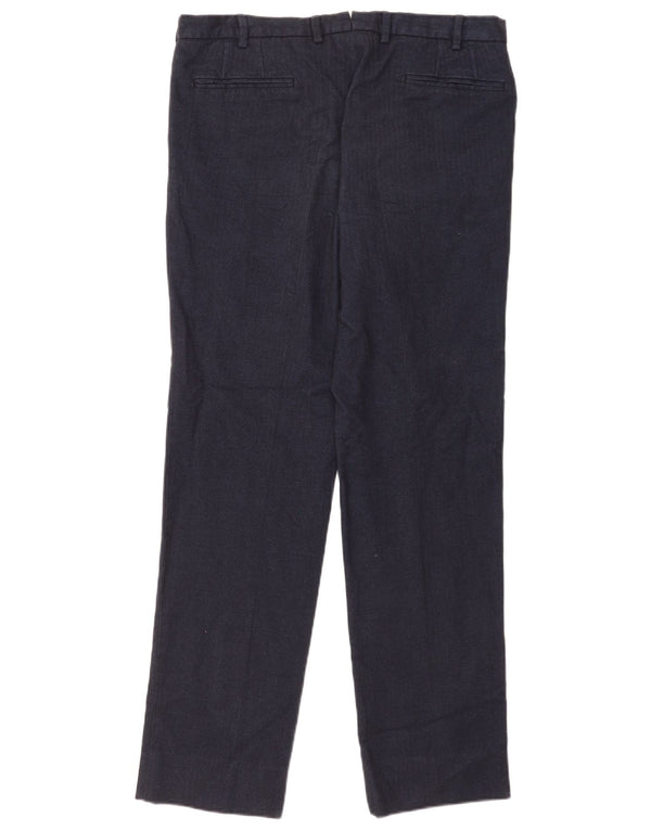Massimo Dutti Herre Straight Suit Bukser EU 44 Large W34 L33 Navy Blue