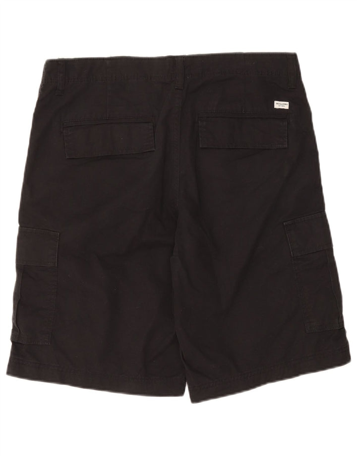 Pantaloncini cargo da uomo Jack & Jones medi W32 cotone nero