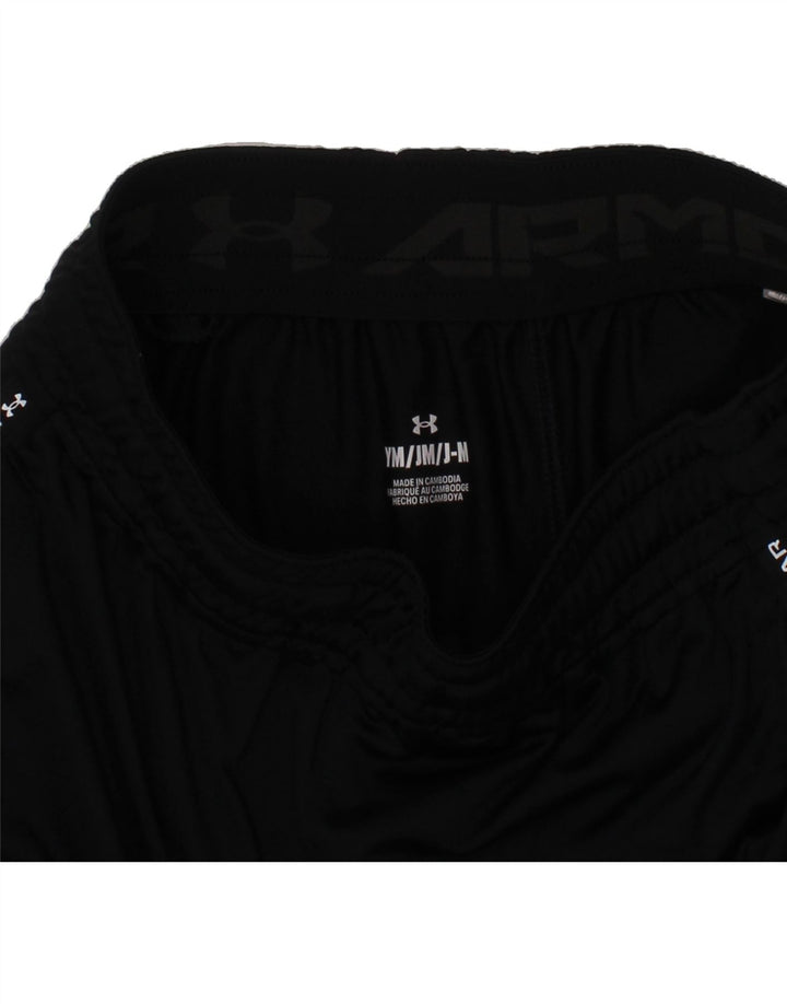 UNDER ARMOUR Boys Graphic Sport Shorts 9-10 Years Medium  Black Polyester Vintage Under Armour and Second-Hand Under Armour from Messina Hembry 