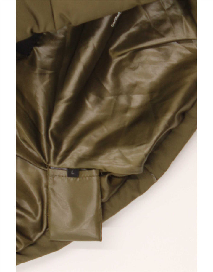Guess Γυναικείο τζάκετ με επένδυση UK 12 Medium Khaki Polyester
