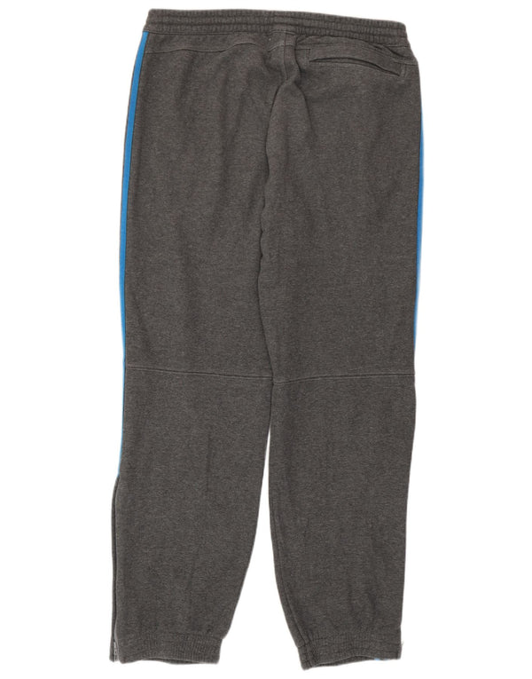 Adidas Mens Tracksuit Trousers Joggers UK 42/44 Large  Grey Cotton