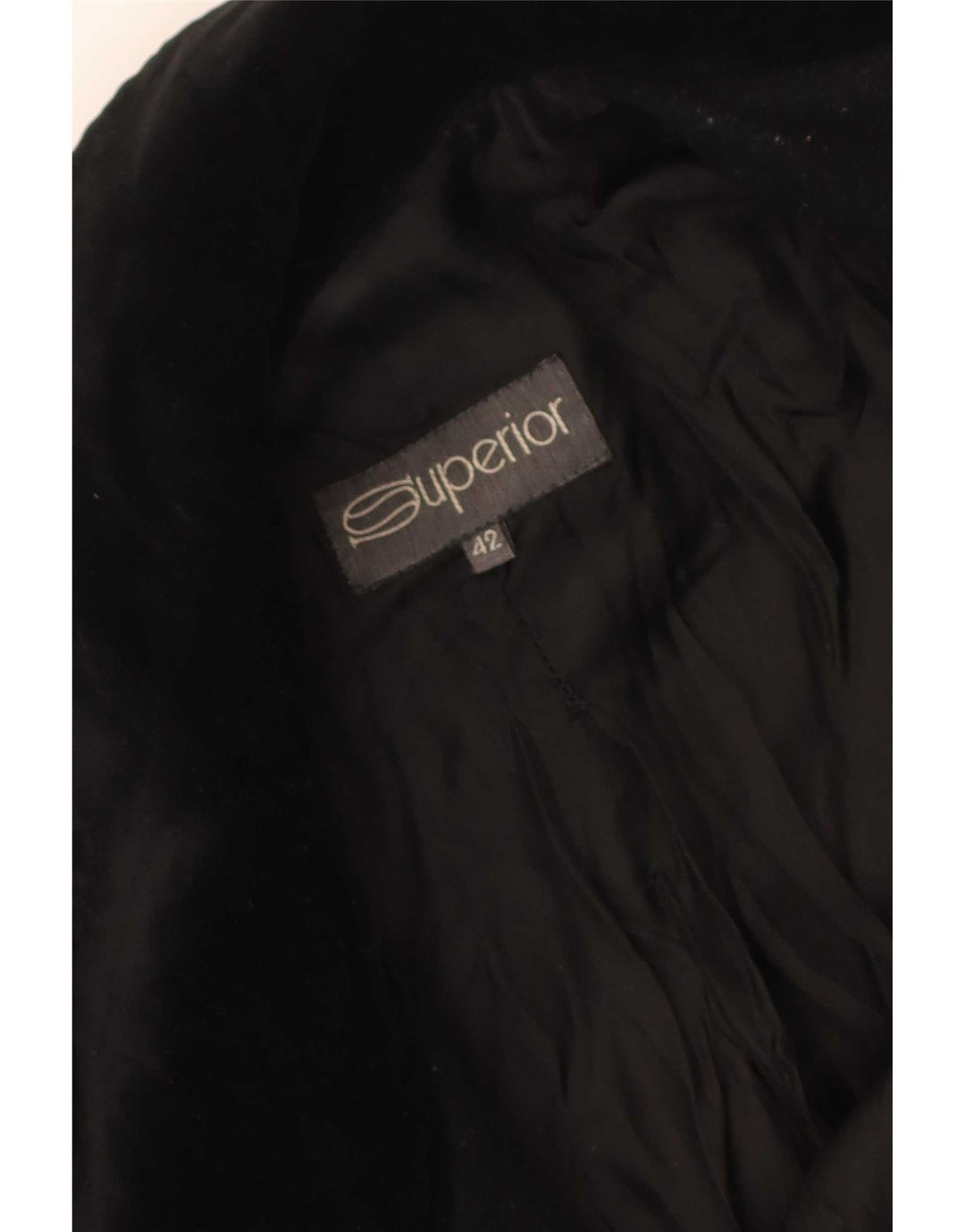 Superior Dame Dobbeltradet Frakke IT 42 Medium Sort