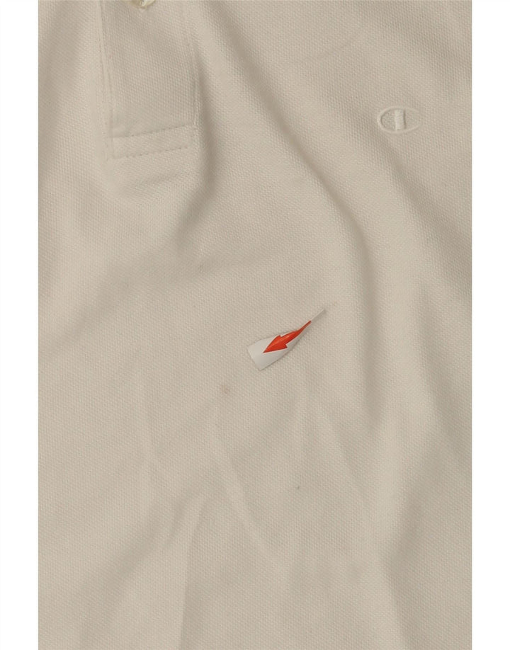 Polo da uomo Champion in cotone bianco medio