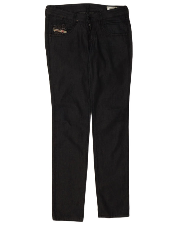 Diesel Womens Clush Slim Jeans W27 L32 Black Cotton