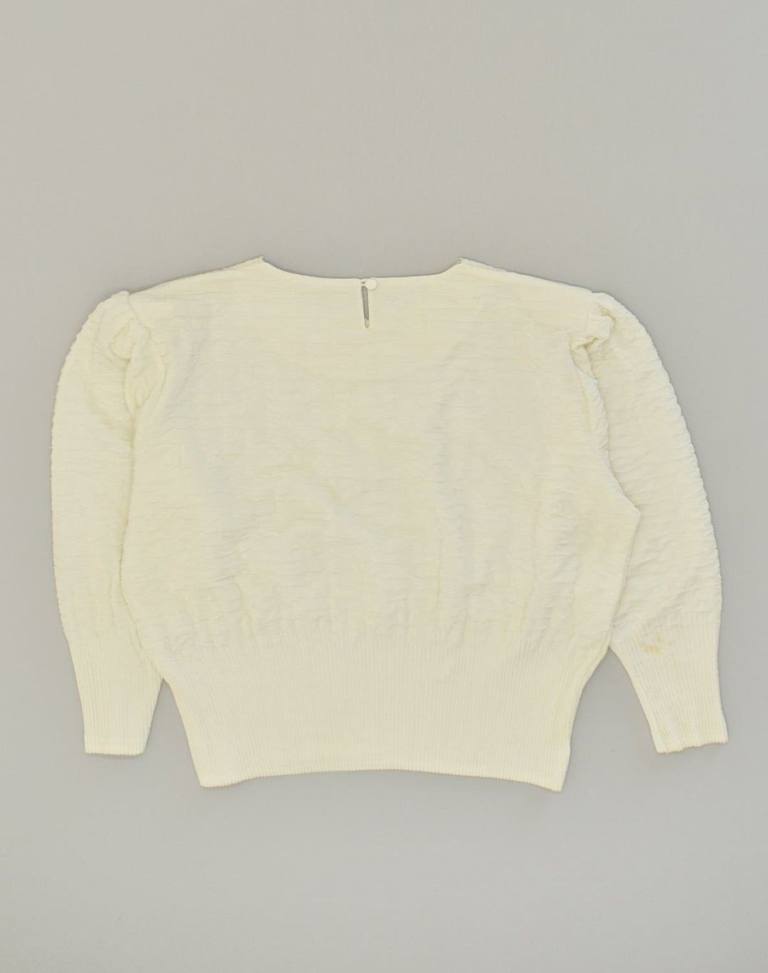 VINTAGE Womens Blouse Top UK 20 2XL Off White Vintage Vintage and Second-Hand Vintage from Messina Hembry 