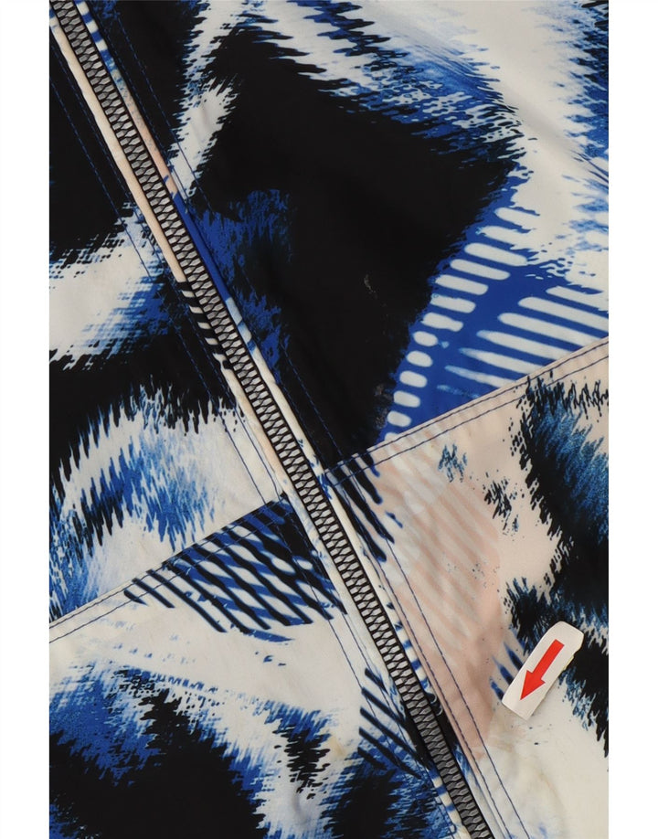Calvin Klein Veste de survêtement à motif abstrait pour femme UK 10 Small Multi