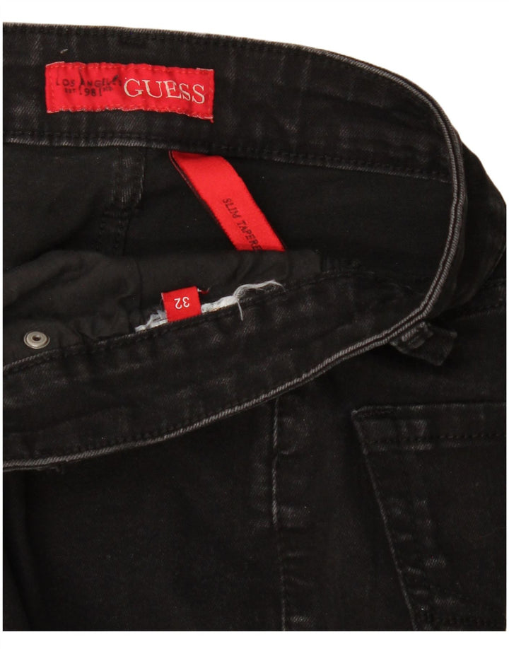 Guess Dame Slim Tapered Jeans W32 L27 Sort
