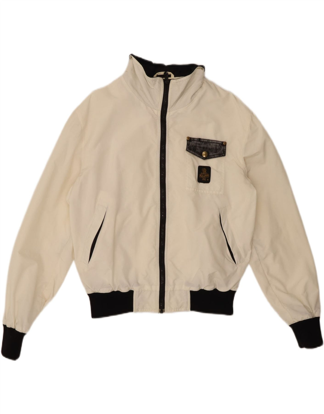 REFRIGIWEAR Giubbotto bomber Coolmax da donna UK 14 nylon bianco medio