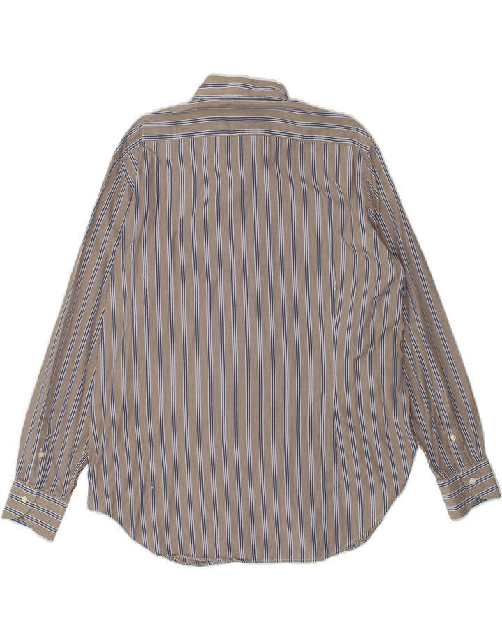 UNGARO Mens Shirt Size 45 18 2XL Grey Striped Vintage Ungaro and Second-Hand Ungaro from Messina Hembry 