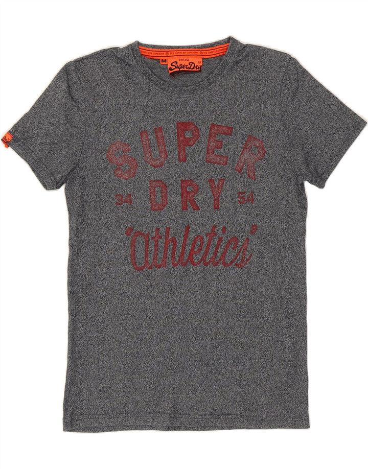 SUPERDRY Mens Graphic T-Shirt Top Medium Navy Blue Cotton Vintage Superdry and Second-Hand Superdry from Messina Hembry 