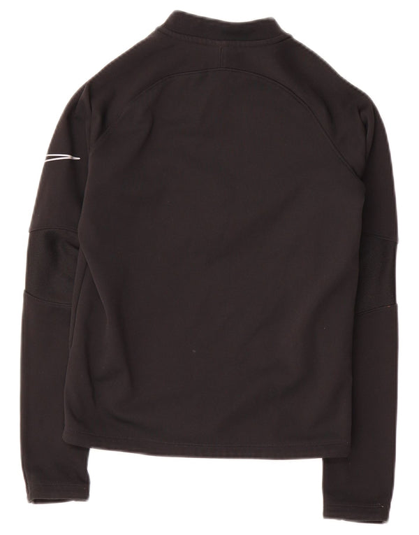 Nike Therma-Fit Pullover-Trainingsanzugoberteil mit Reißverschluss für Jungen, 8–9 Jahre, Größe S, Schwarz