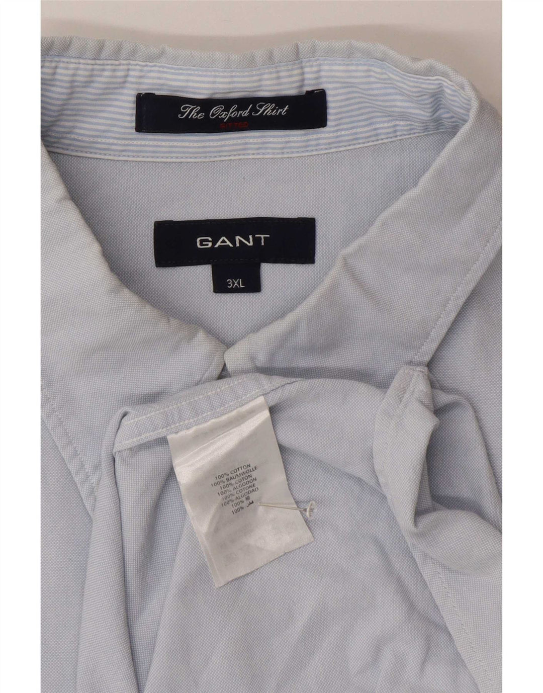Gant Mens Shirt 3XL Blue Cotton
