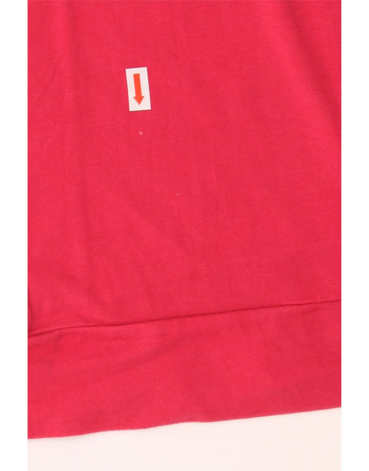 LOTTO Womens T-Shirt Top UK 10 Small Red Vintage Lotto and Second-Hand Lotto from Messina Hembry 