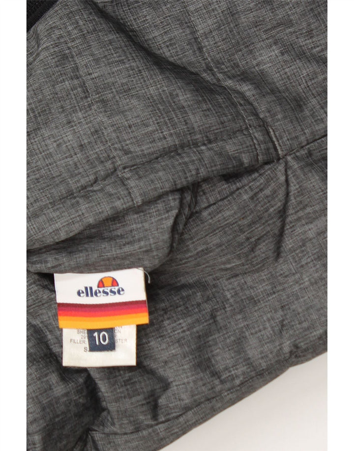 Ellesse Womens Oversized Hooded Reversible Padded Jacket UK 10 Small Grey