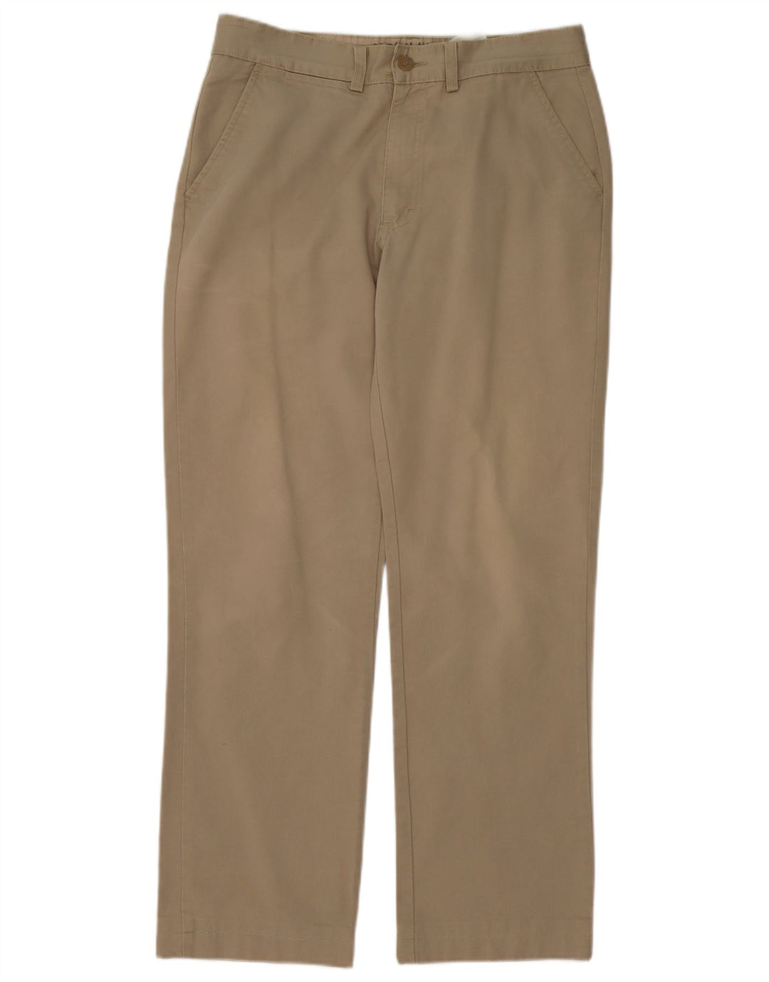 CLASSIC Mens Chino Trousers IT 48 Medium W32 L31 Khaki Cotton