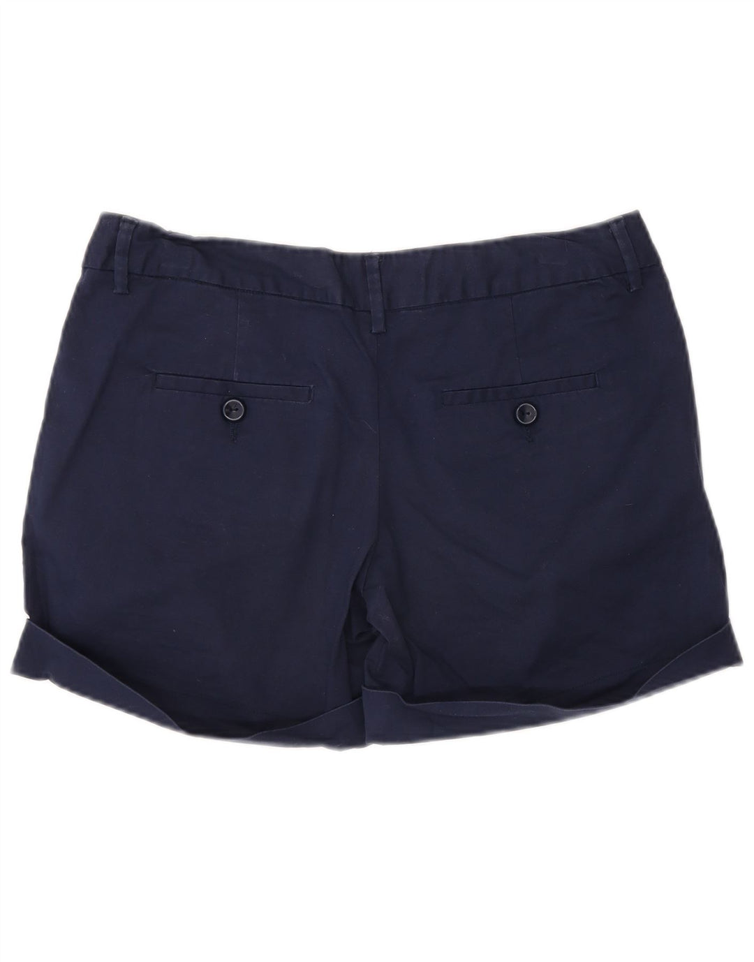Benetton Womens Chino Shorts W30 Medium Navy Blue