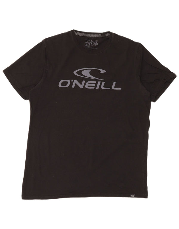 O'Neill Herre grafisk T-shirt Top Medium Sort Bomuld