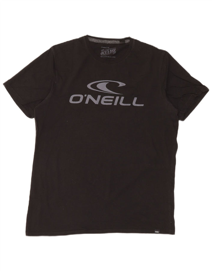 O'Neill - Camiseta gráfica para hombre, talla mediana, algodón negro