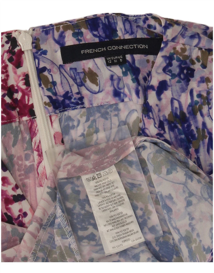French Connection Womens Blouse Top UK 12 Medium Multicoloured