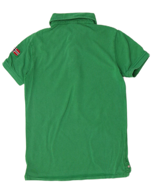 Polo Geographic da bambino Napapijri 13-14 anni in cotone verde