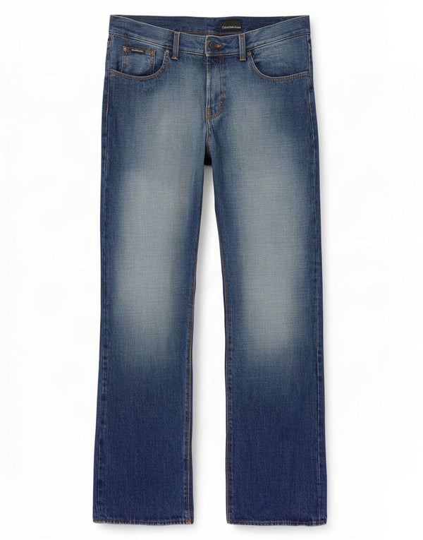 Jeans dritti da uomo Calvin Klein W33 L34 cotone blu