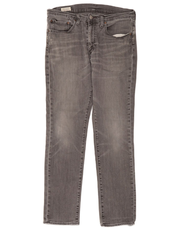 Мужские узкие джинсы Levi's W34 L32 Серые хлопковые