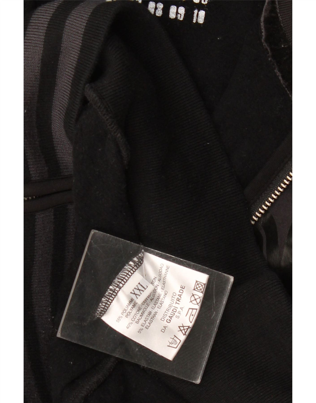 Gaudi Mens Graphic Tracksuit Top Jacket 2XL Black Polyamide