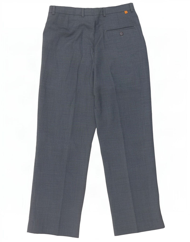 Farah Herre Pegged Suit Bukser W32 L29 Blå Polyester