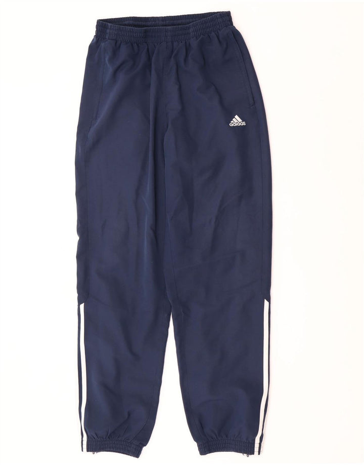 Adidas Mens Tracksuit Trousers Joggers Medium  Navy Blue Polyester