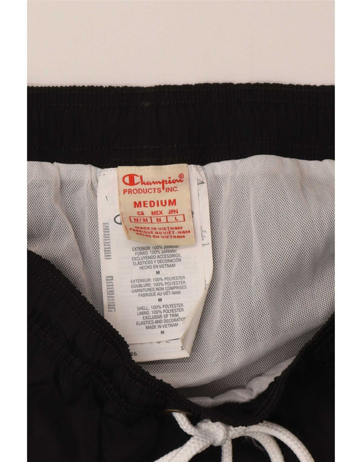 Pantaloncini da bagno da uomo Champion, poliestere nero medio