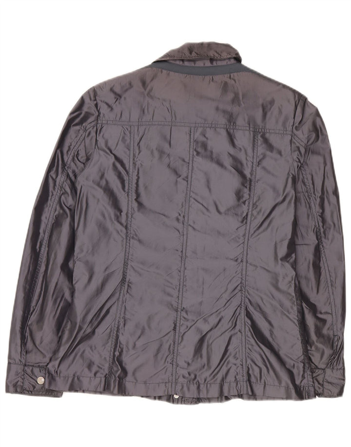 Geox Womens Oversized Utility Jacket UK 10 Small Navy Blue Polyamide