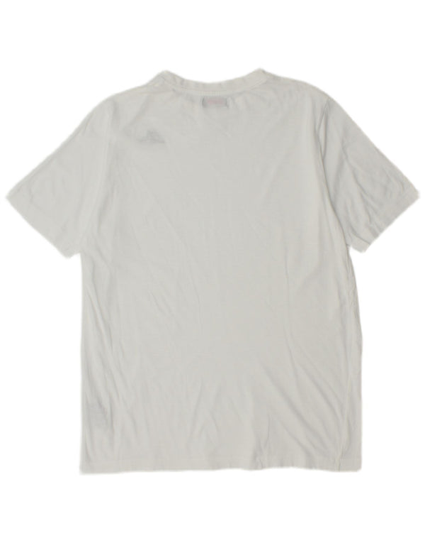 Kappa Mens T-Shirt Top Medium White Cotton