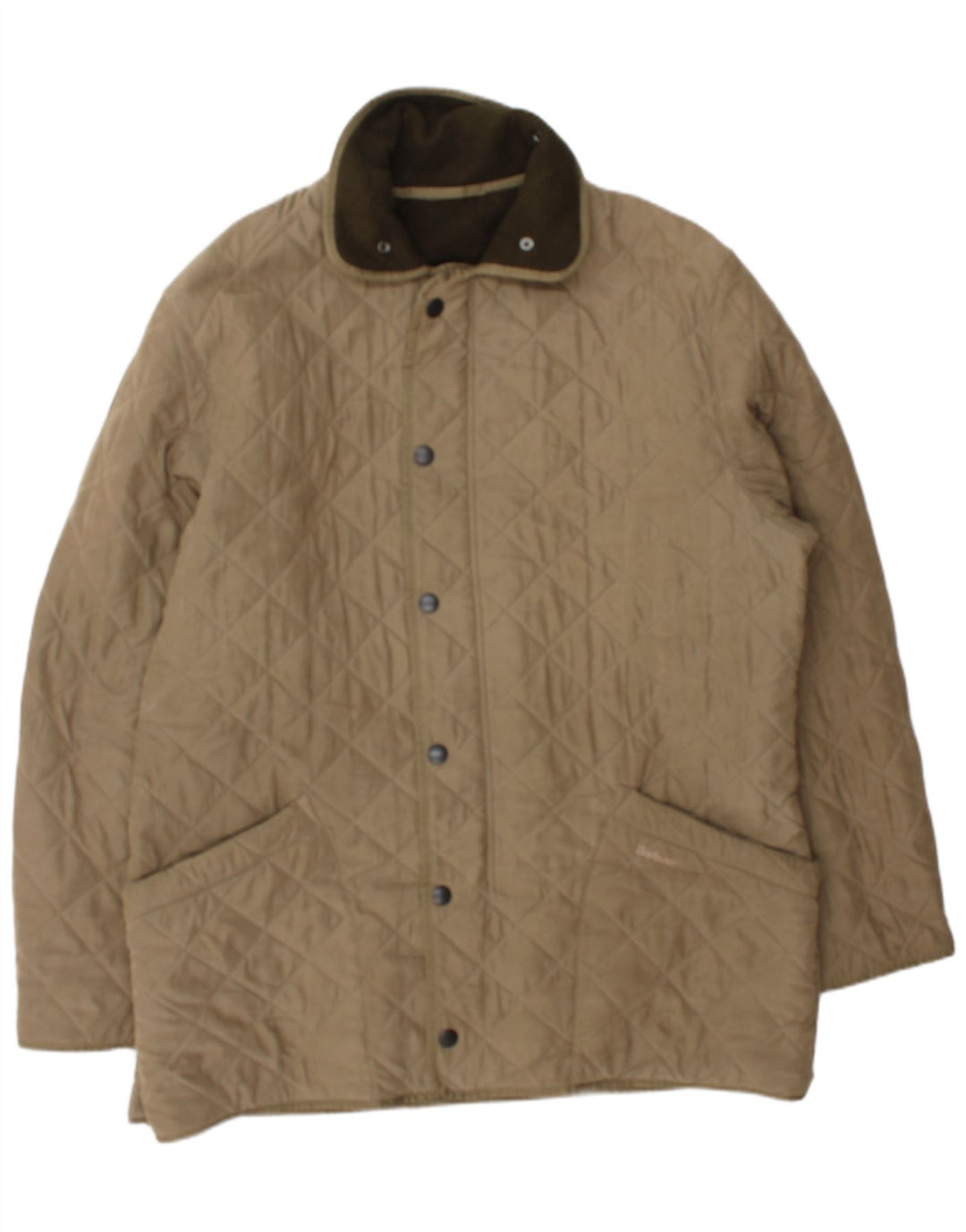 Barbour Herre quiltet jakke UK 42 XL Beige Polyester