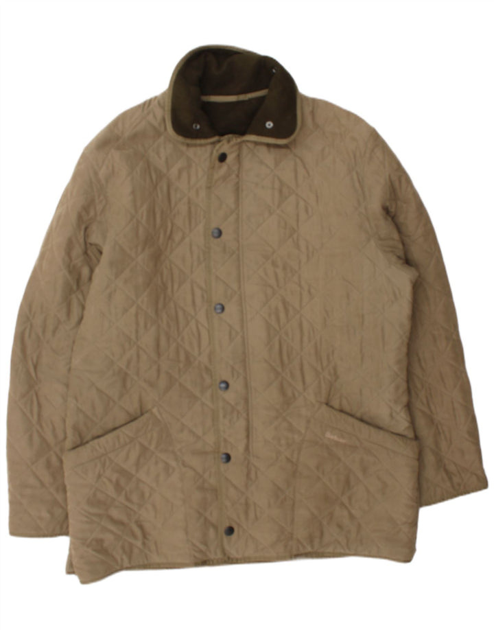 Barbour Herre quiltet jakke UK 42 XL Beige Polyester