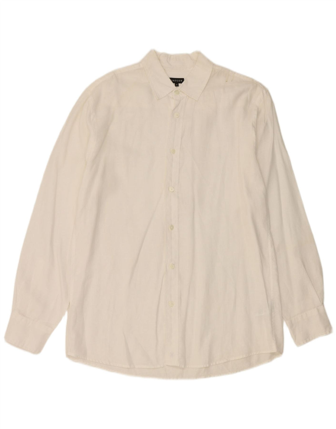 Jaeger Herreskjorte Medium Hvid Linned