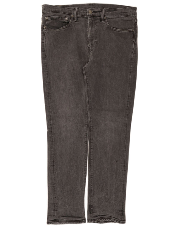 Мужские узкие джинсы Levi's W34 L30 Серые хлопковые