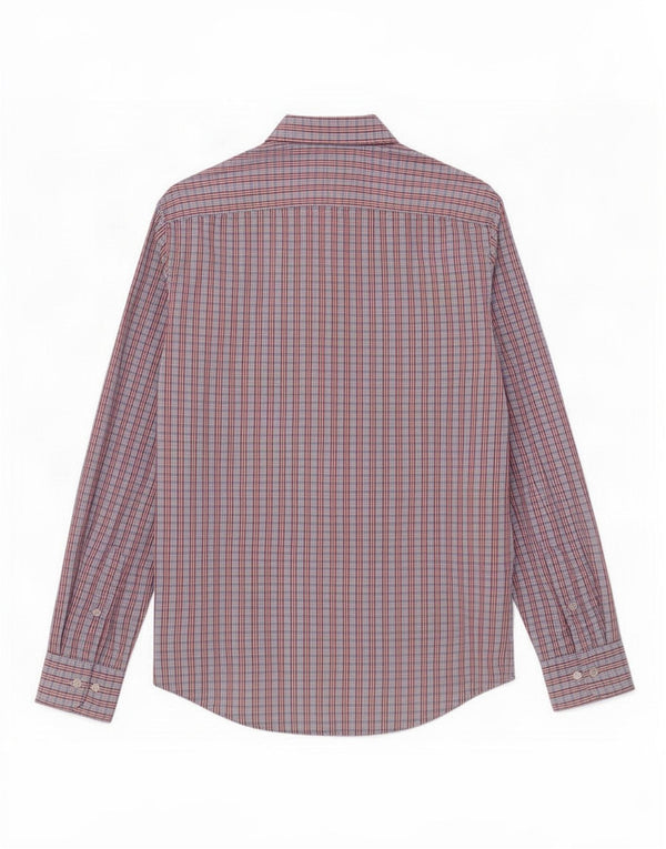 Camicia Carrera da uomo in cotone a quadri piccoli blu