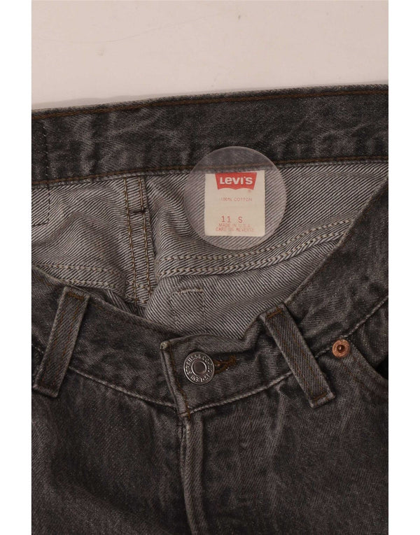 Calça Jeans Levi's Feminina Cintura Alta Cônica 10-11 Anos W27 L29 Algodão Cinza
