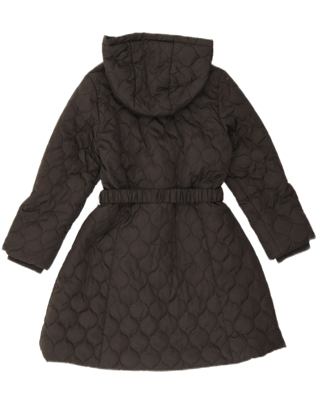 Monsoon Girls Quiltet overfrakke med hætte 9-10 år sort polyester