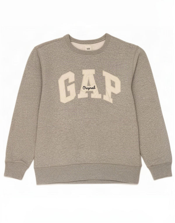 Gap Grafik-Sweatshirtpullover für Damen, UK 14, Mittelgrau