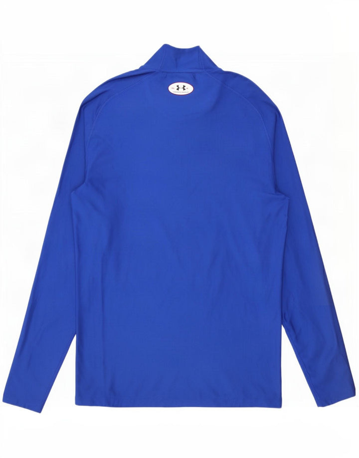 Under Armour Mens Cold Gear Top manica lunga XL blu poliestere