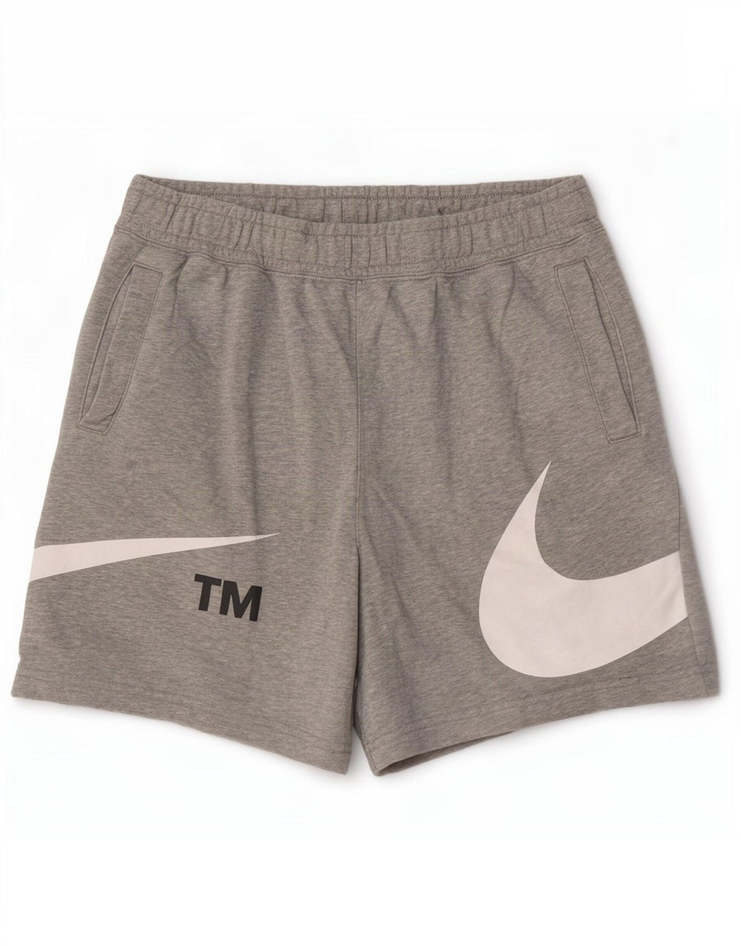 Nike Mens Graphic Sport Shorts Medium Grey Cotton