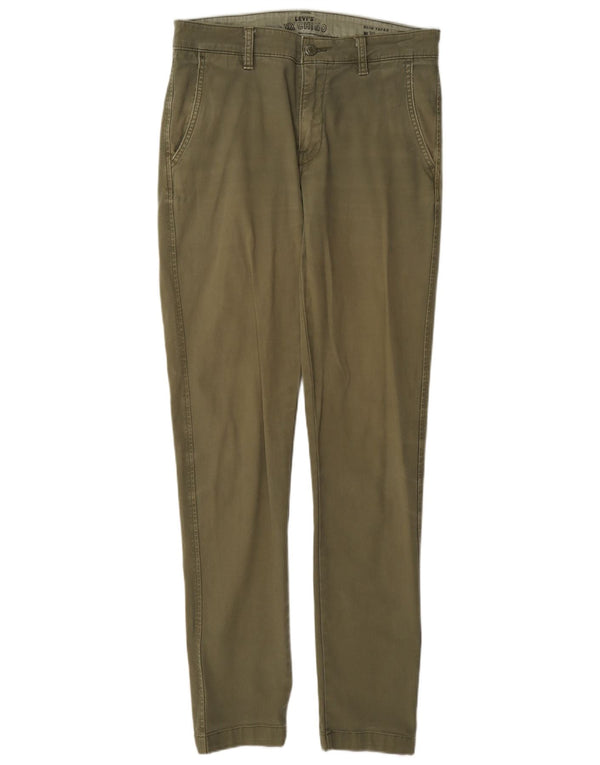 Pantaloni chino slim affusolati Levi's da uomo W30 L34 cotone kaki