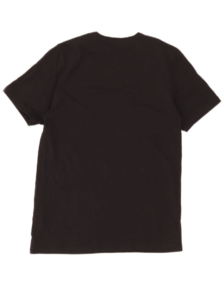 Hugo Boss Mens T-Shirt Top Medium Black Cotton
