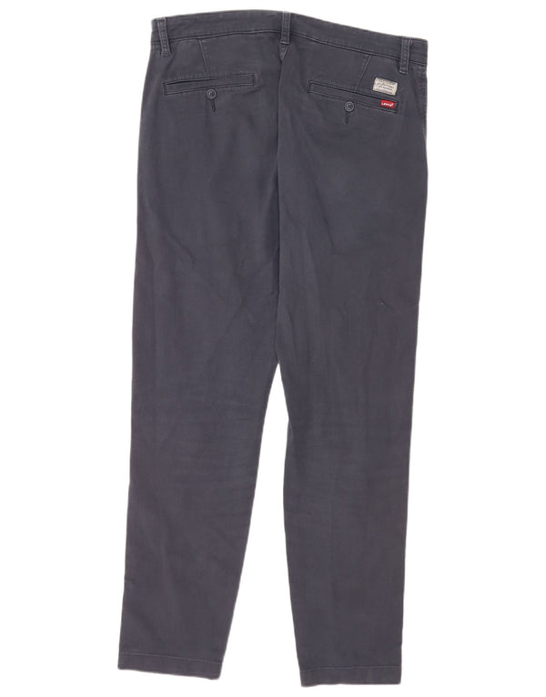 Pantaloni chino affusolati dalla vestibilità standard da uomo Levi's W32 L32 in cotone blu navy