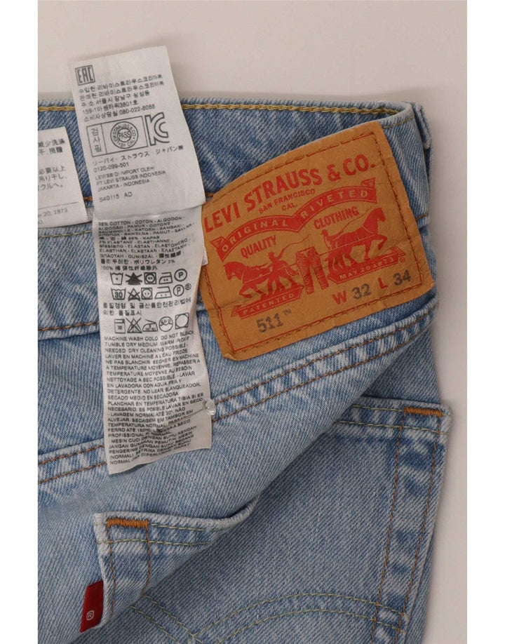 Jeans Levi's Uomo 511 Slim W32 L34 Cotone Blu