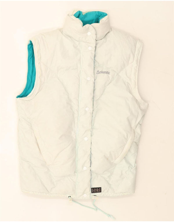 Dolomite Womens Oversized Vendbar Polstret Gilet UK 14 Medium White