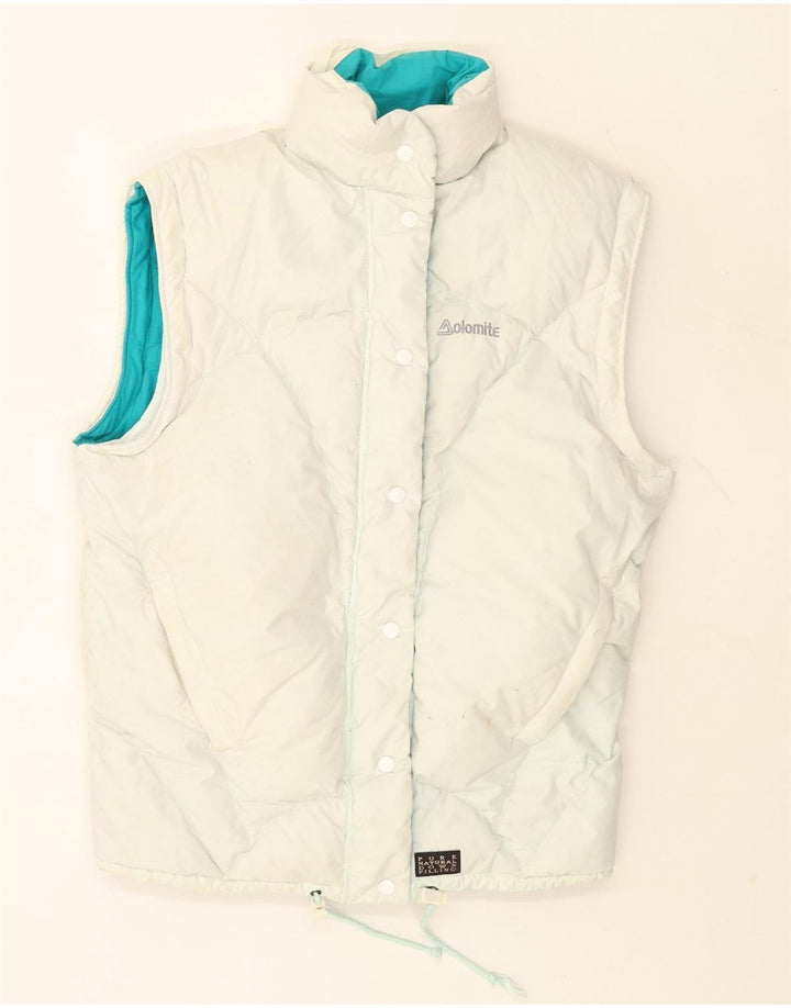 Dolomite Womens Oversized Vendbar Polstret Gilet UK 14 Medium White
