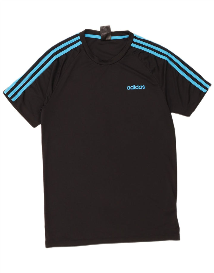 Adidas Mens Climalite T-Shirt Top Small Black Polyester