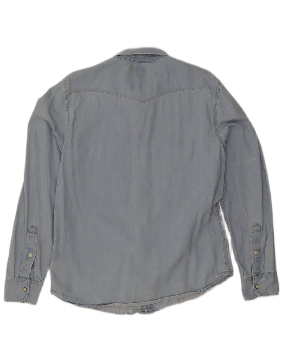 Lee Womens Slim Fit Denim Shirt Large Blue Cotton